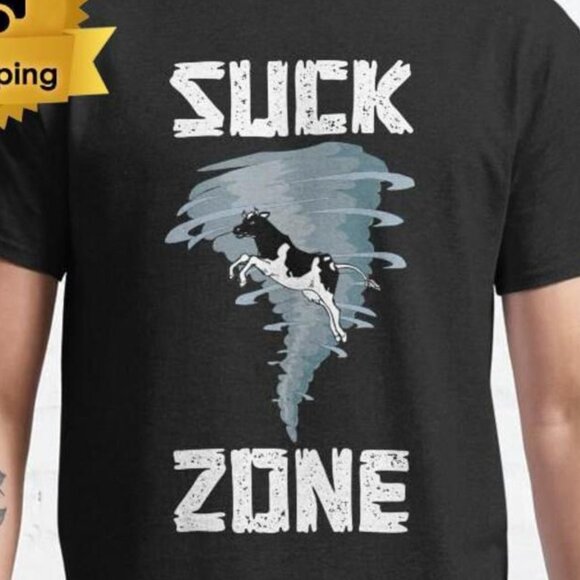 Suck Zone Twister Movie Quote Classic Retro Humor Graphic Top T-Shirt 186 - Picture 2 of 5